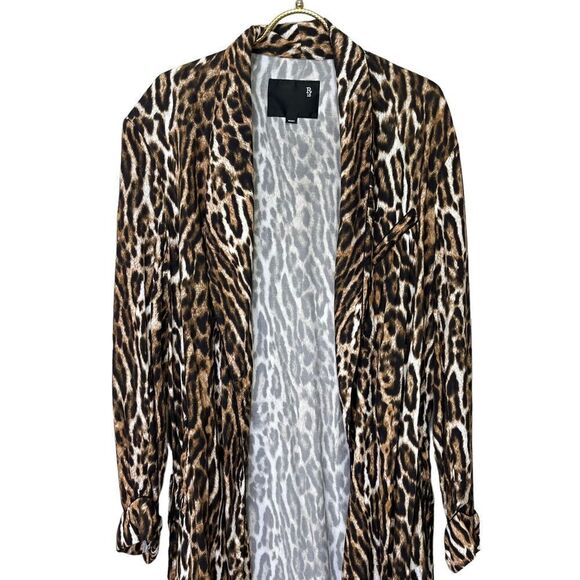 R13 Smoking Robe with Piping in Leopard Small - Picture 6 of 16